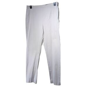Eddie Bauer Cotton Stretch Flat Front Side Zip Straight Leg Pant Womens' Sz 14